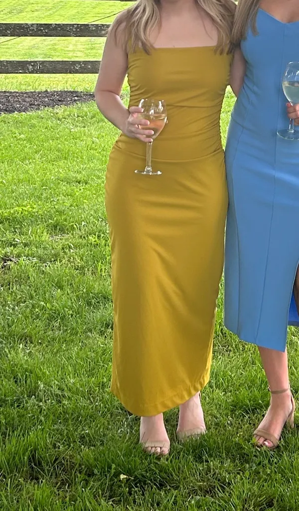 Zara Blogger Favorite Open Back Drape Dress - Image 2