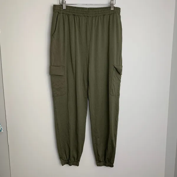 Vuori Boyfriend Cargo Jogger Pants Athletic Green Womens XL - Image 2