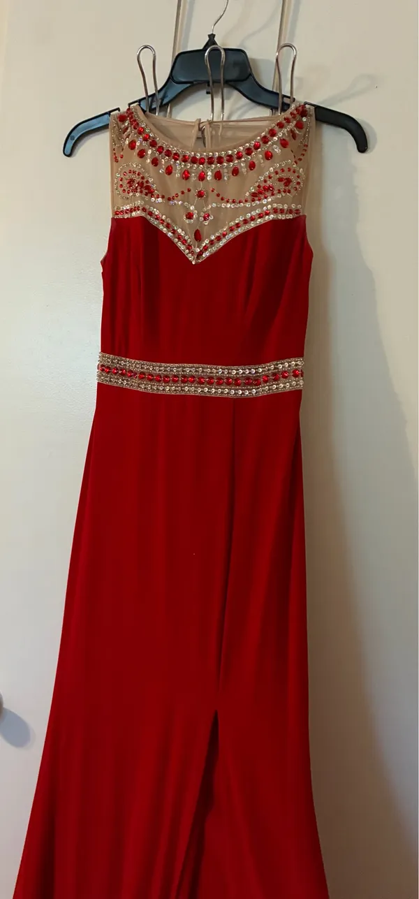 Red Prom Dress Size M - Image 2