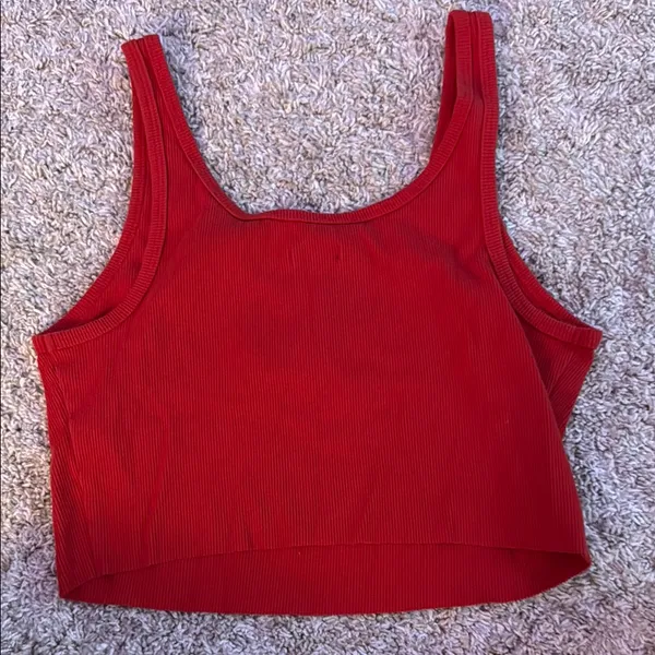 Wild Fable Red Fitted Crop Tank Top - Image 2