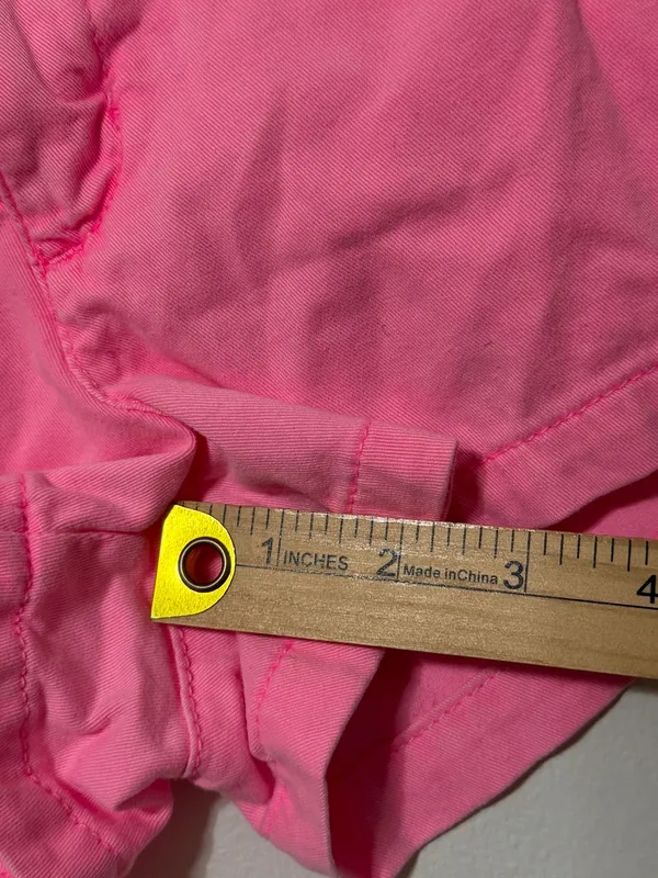Abercrombie & Fitch Y2K Mini Micro Hot Pink Shorts Size 29 or 8 Vintage 90s - Image 6