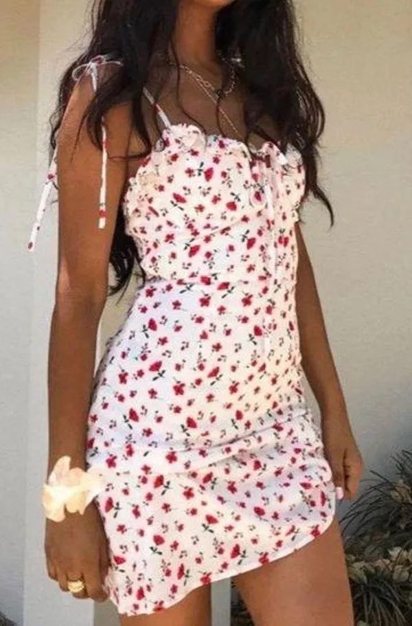 Princess Polly White Floral Sundress Size 4 - Image 2