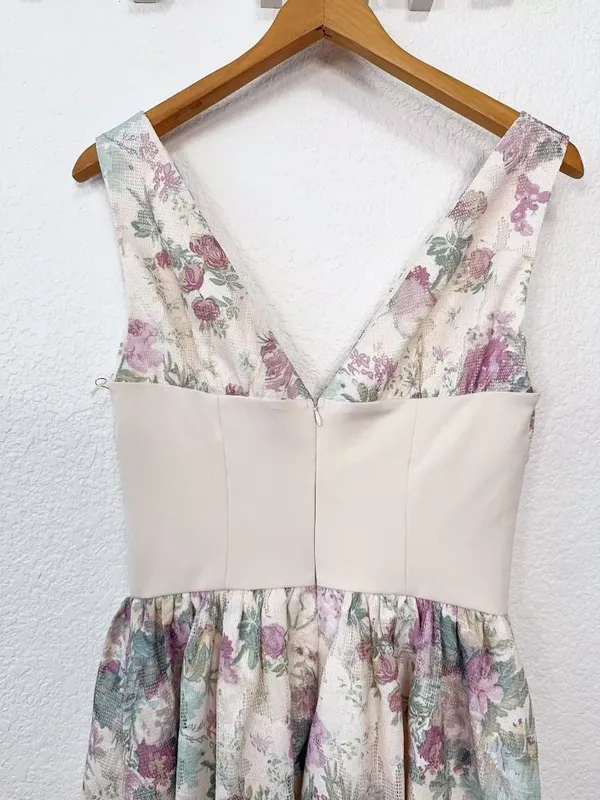 Arose Studio Grace Sleeveless Plain Corset Waist Mini Dress $158 One Size - Image 5