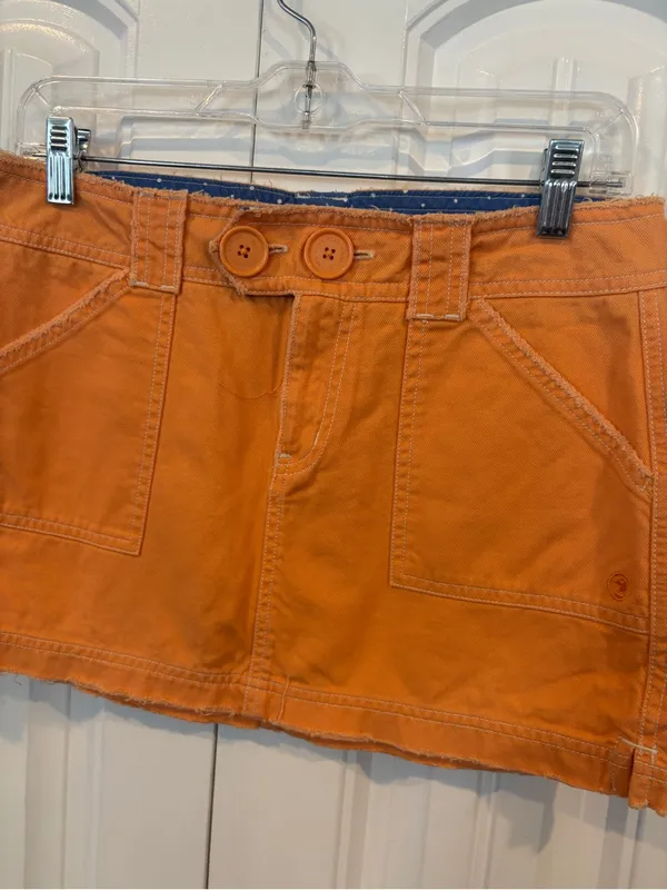 Duck head jeans co. Orange mini skirt size 5 - Image 3