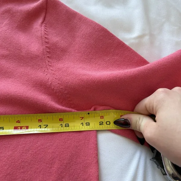 Carolyn Taylor Vintage‎ 90s Y2K Pink Cardigan Womens Size Small Dainty Romantic Whimsy Barbie - Image 6
