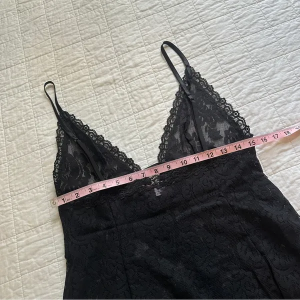 Victoria's Secret Black Lace Chemise Slip Dress Y2K - Image 4