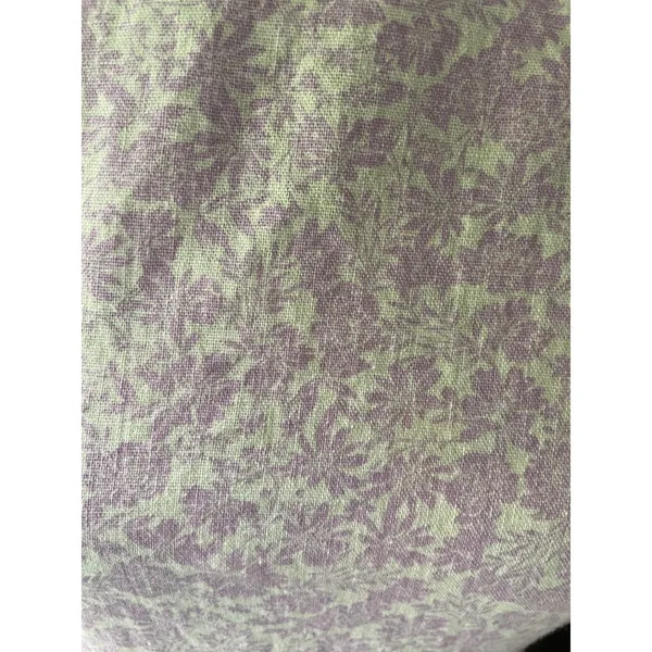 Who What Wear Lilac Floral Linen Blend Puff Sleeve‎ Open Back Midi Dress Medium - Image 5