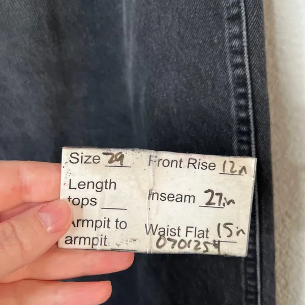 Sunday Best Aritzia Womens Black High-Waisted Straight Leg Jeans Size 29 - Image 13