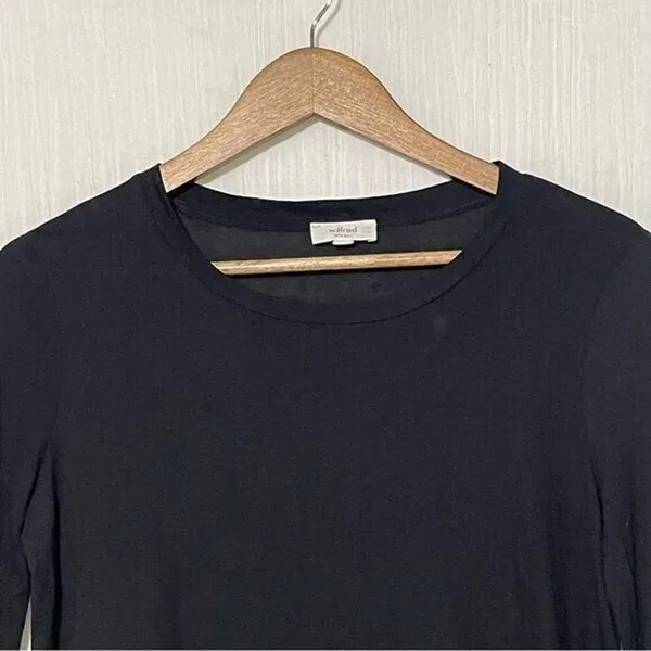 Aritzia Wilfred Silk and Rayon Blend Long Sleeve Shirt Women’s Size Small - Image 4
