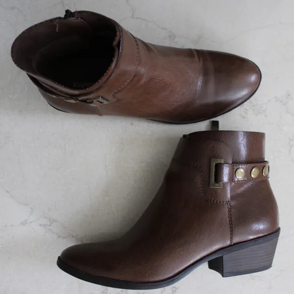 Xappeal | Brown buckle ankle boot Size 7.5 - Image 3