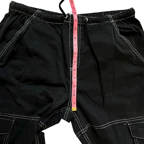 Garage Cargo Pant Black XS Contrast Stitching Skater Gorpcore Streetwear Utility - Image 9