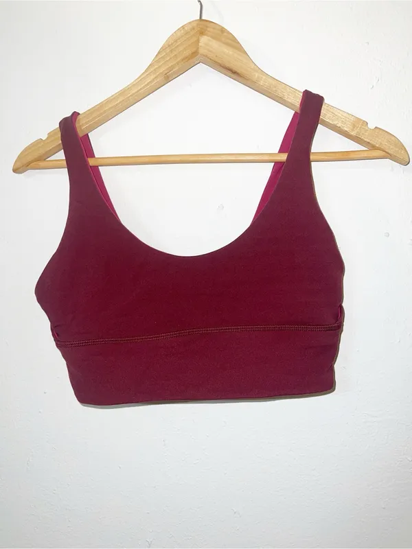 Lululemon Align Women’s Scoop Neck Reversible Sports Bra Burgundy - Image 6