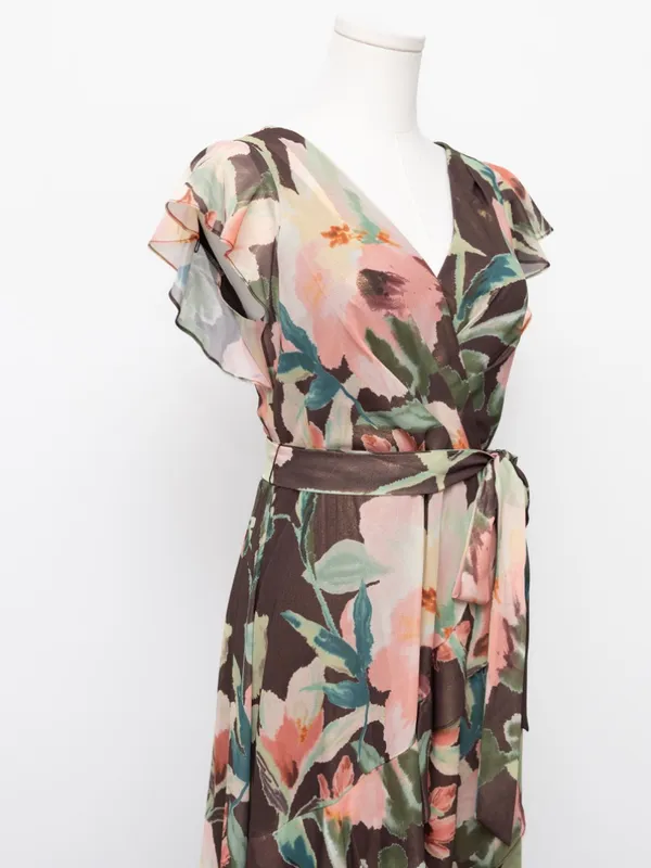 Adrianna Papell - Floral High-Low Midi Dress‎ - Image 9