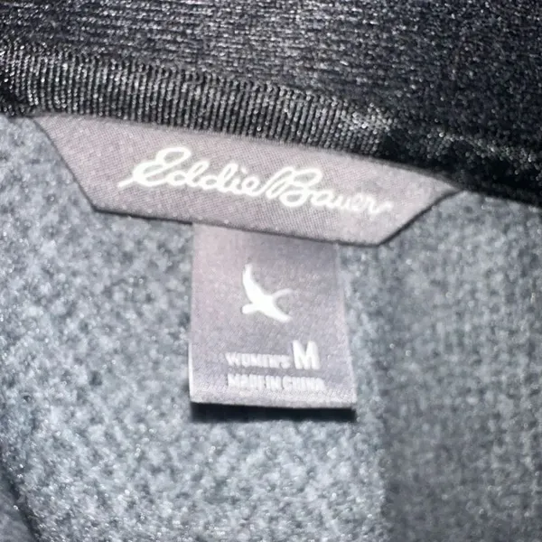 Eddie Bauer gray heathered M gorpcore full zip jacket - Image 3