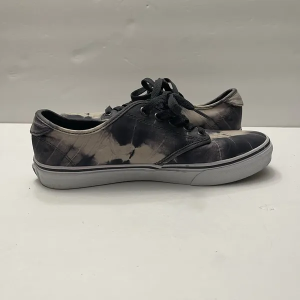Vans Atwood Low Tie Dye Black White Canvas Skate Shoes Womens 8‎ UltraCush - Image 9