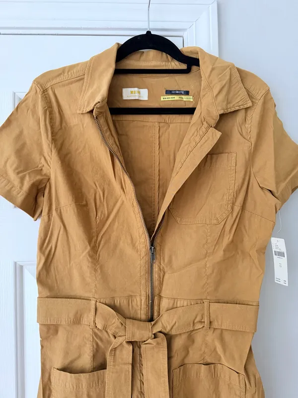 Anthropologie Maeve The Colette Weekend Zip Front Jumpsuit, Size 12 - Image 7
