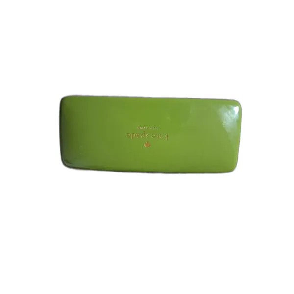 Kate Spade Lime Green & Turquoise Hard Eyeglass Sunglass Case - Image 2