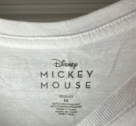 Disney Mickey Mouse Grid Americana Graphic Short Sleeve T-Shirt - Image 2