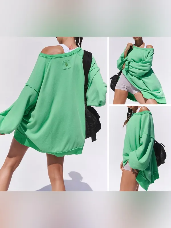 NWOT Free People FP Movement One To Beat Pullover - Voltage Green - Small - Image 2