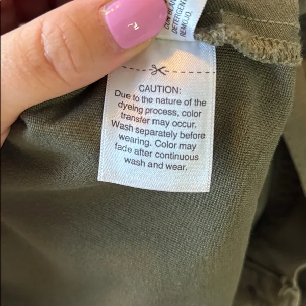 Universal Threads Olive Utility Romper Size 4 - Image 9
