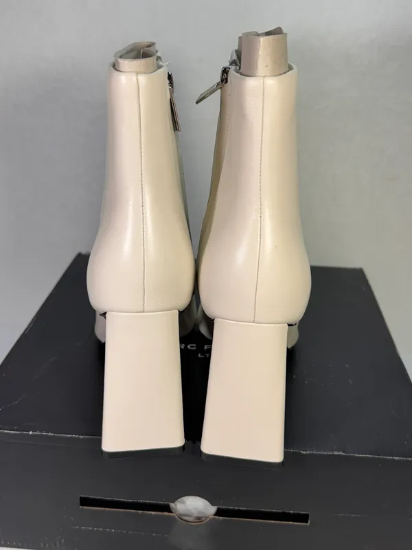 Marc Fisher LTD Kulika bootie ivory casual classic comfy style winter Christmas - Image 5