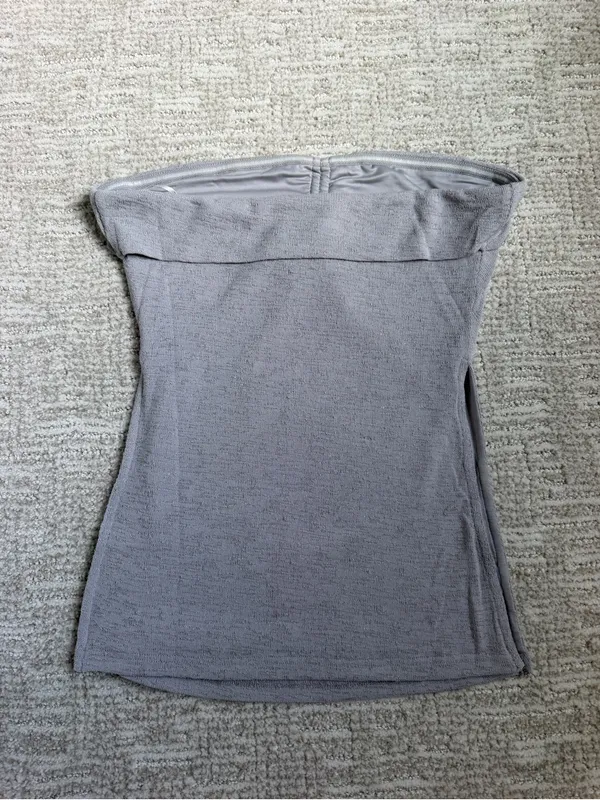 Princess Polly Grey Strapless Tube Top - Image 4
