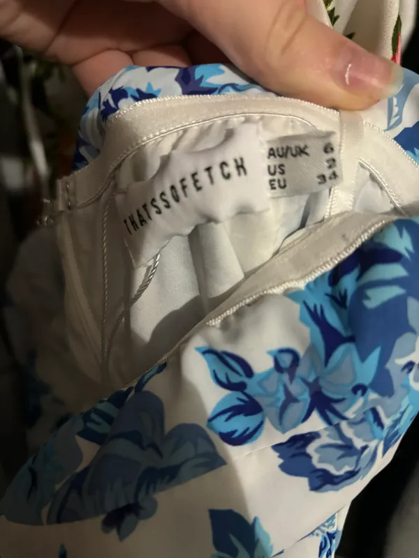 ThatsSoFetch Blue Floral Dress - Image 2
