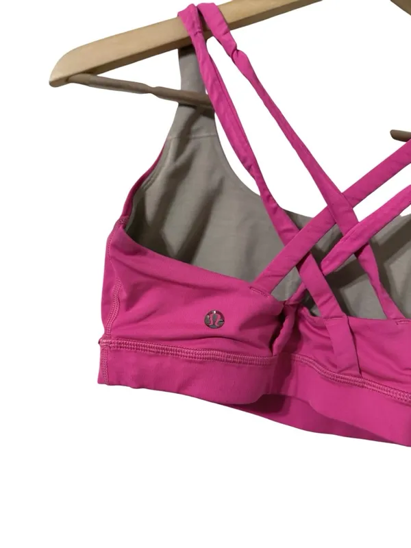 LULULEMON Energy Paris Pink Criss Cross Sports Bra - Image 5