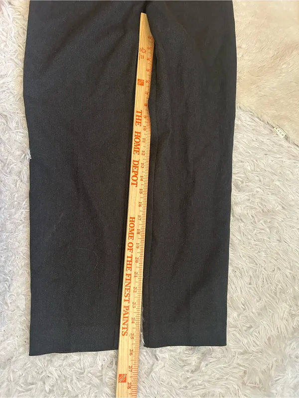Liz Claiborne Emma charcoal gray classic work pants trousers slacks NWT size 4 - Image 6