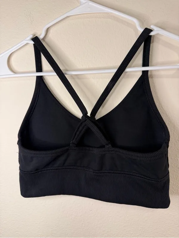 aerie Black Knotted-Back Strappy Bralette - Image 2
