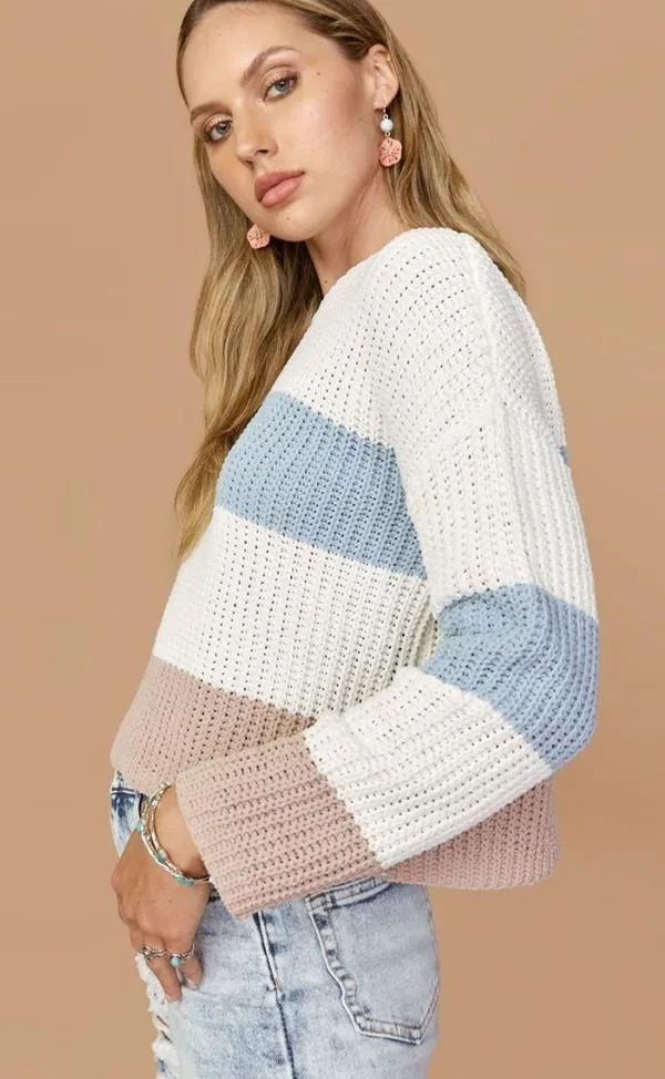 Francesca's color block sweater - Image 2
