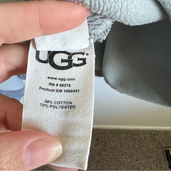 UGG Women's Pichot Turtleneck Fleece Pockets Grey‎ Cape Poncho Grey Cozy Drapey - Image 9