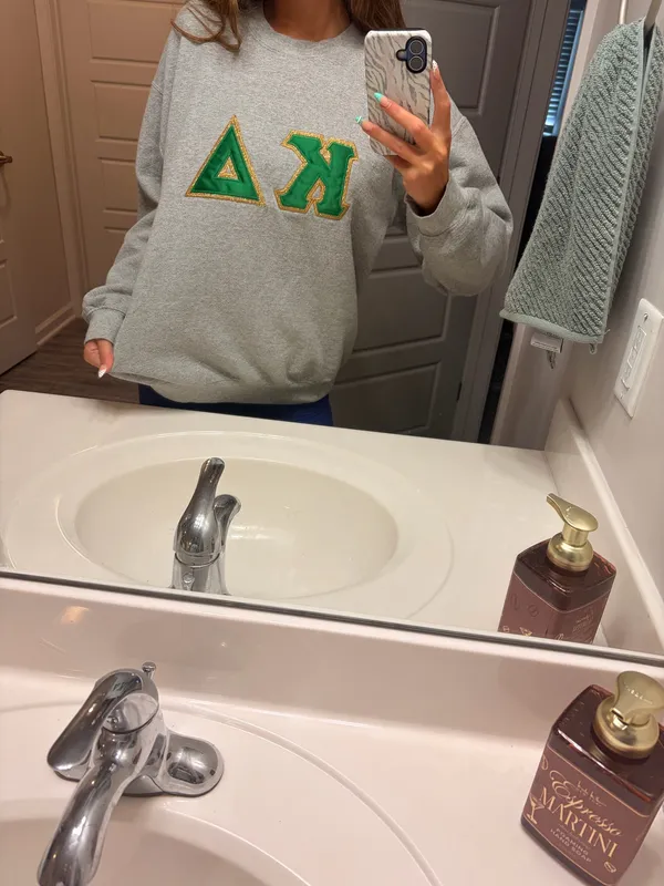 KD Letter Sweatshirt Gray Size L - Image 2