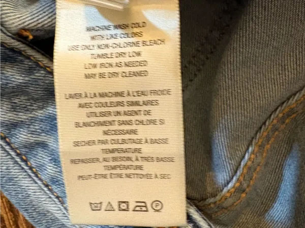 We The Free Aster Straight Leg Jeans Womens 28 Short Blue Excellent Raw Hem - Image 7
