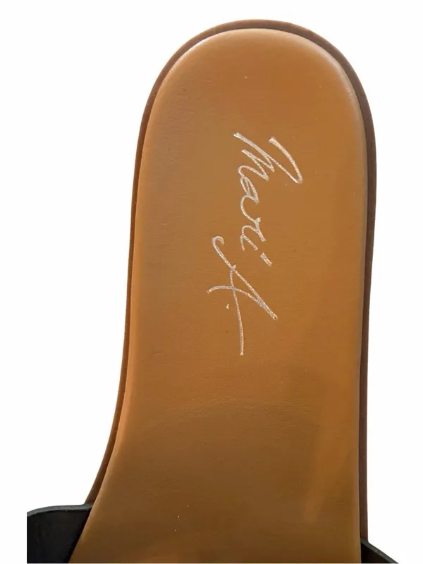 RACHEL ZOE Women's Tan Slide Strappy Sandals Size 7 1/2 M NWT - Image 3