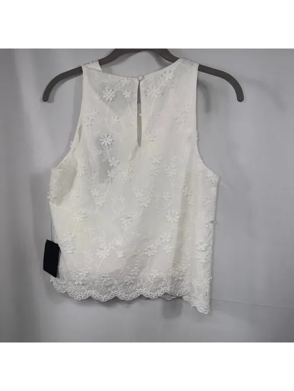 Lulus Pleasant Personality Floral Tank Top White NWT XS - Image 9