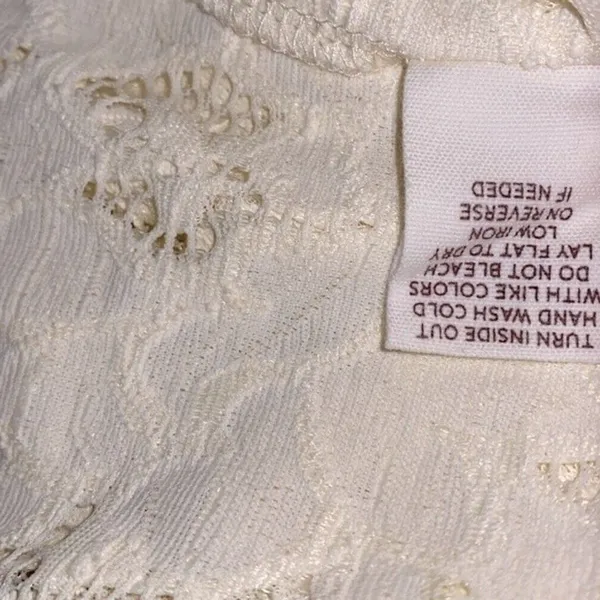 Blu pepper white boho lace top size medium - Image 7