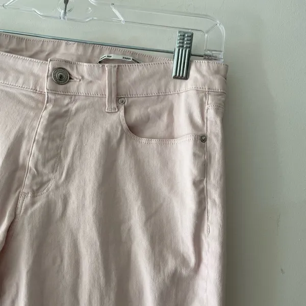 Zara Light Pink Medium Rise‎ Slim Fit Pants - Image 2