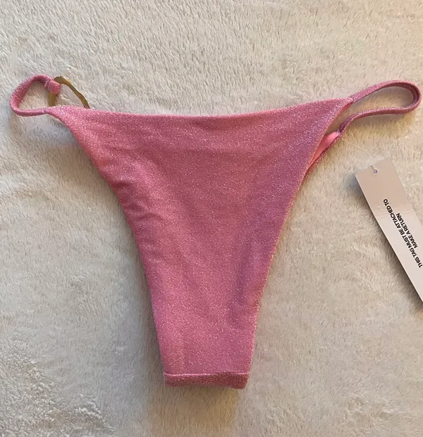 “Aimi Glitter Tie Side Bikini Bottoms” - Image 3