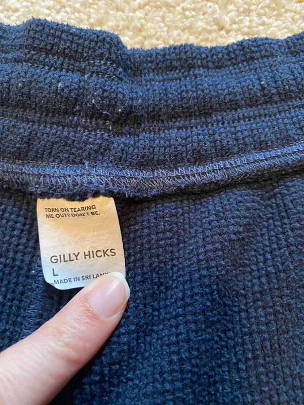 Gilly Hicks Navy Waffle Flutter Shorts - Image 7