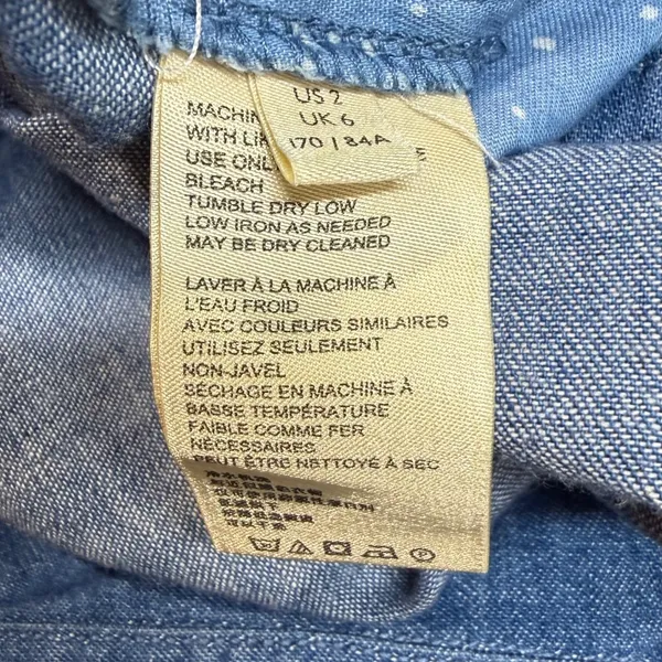 Pilcro and the Letterpress Anthropologie‎ Blue Denim Wide Leg Belted Jumpsuit 2 - Image 9