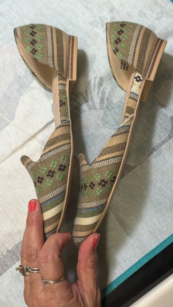 Isaac Mizrahi Green woven ballerina flats shoes - Image 8