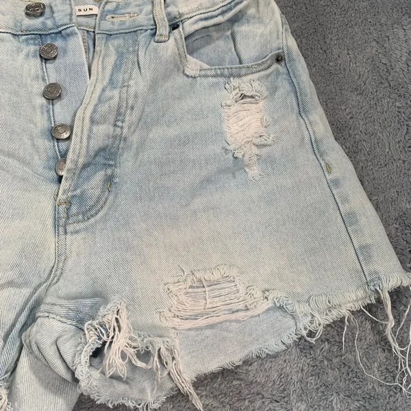 PacSun ultra high rise vintage short 25 distressed - Image 3