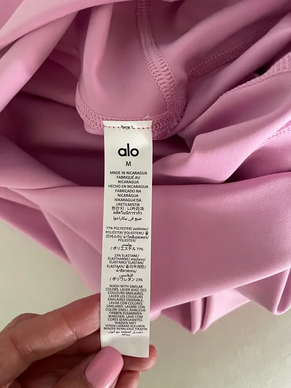 Alo Yoga NWT High Waist Airlift Leggings Candy Heart Pink Size M - Image 12