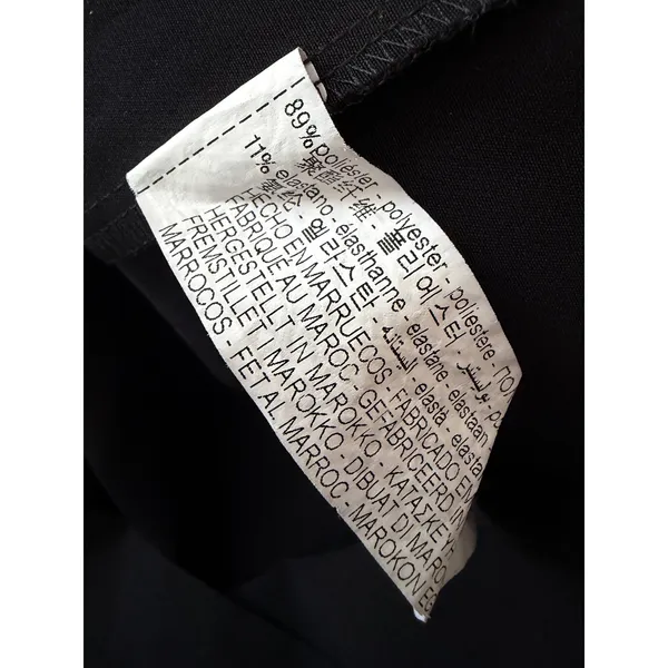Zara Black Sleeveless Padded Shoulder Mini Shift Dress Size M Round Neck LBD - Image 7