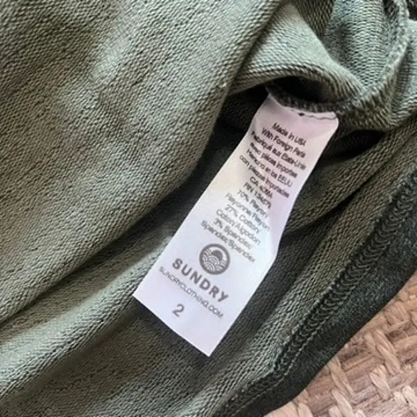 SUNDRY Dolphin Hem Skirt Sz 2/M - Image 3