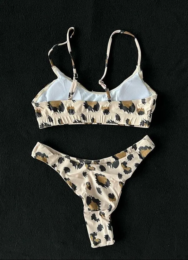 Boutique Cheetah print cheeky bikini - Image 6