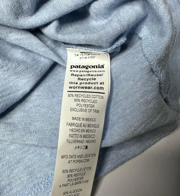 Women's P-6 Logo Responsibili Tee NWT Size XS (Steam Blue) #37567 - Image 12