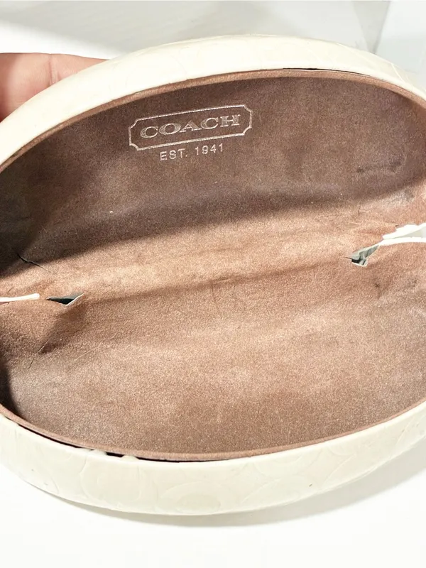 Coach Clamshell Patent Leather Sunglasses Case Holder Accessory - Image 2