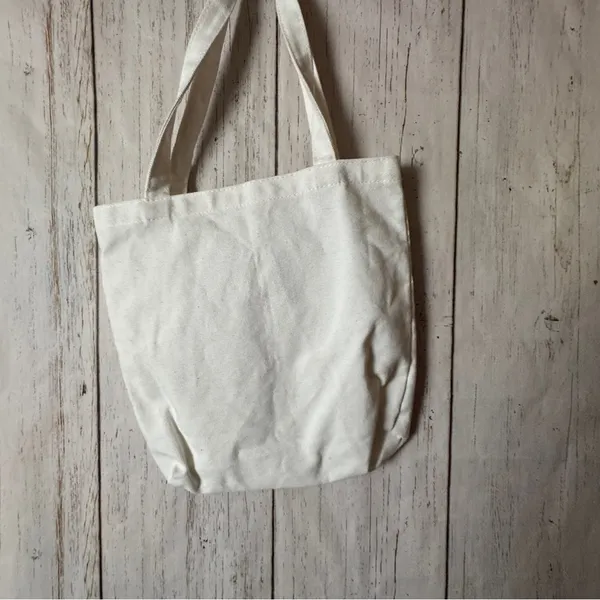 Bride Wedding Celebration Marriage Canvas Tote Bag with Gold Script - Image 4
